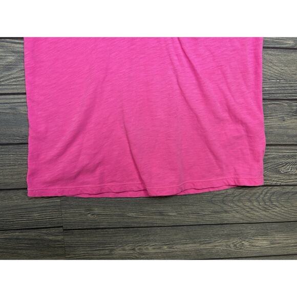 Lilly Pulitzer Womens Bright Pink Split Neck With Button Tank Top Size XSmall - Picture 3 of 7